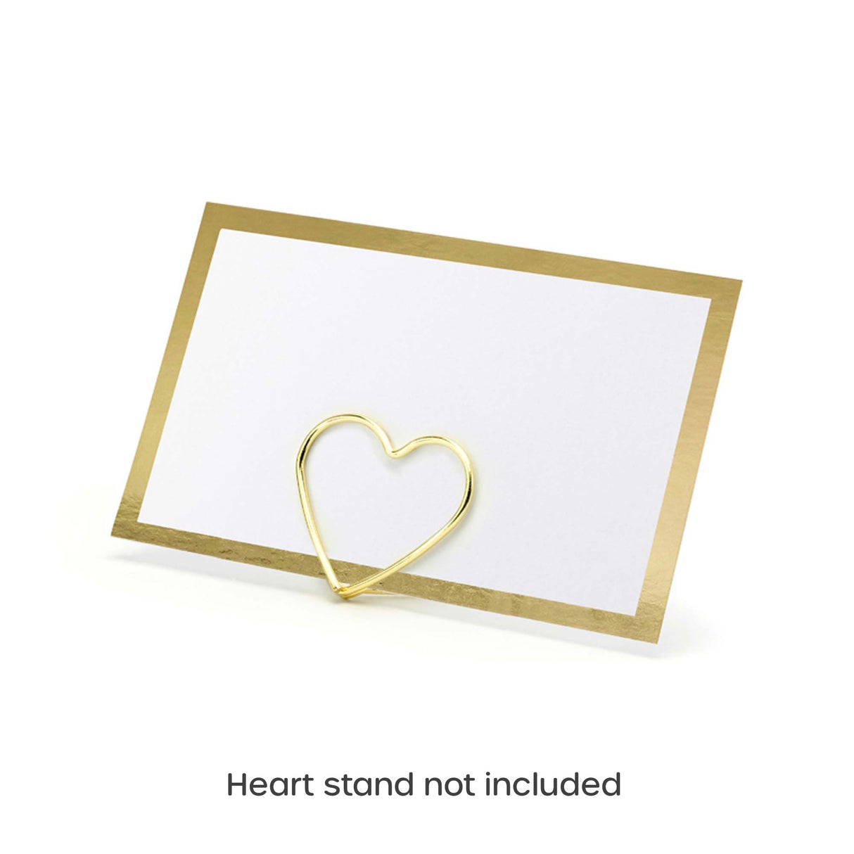 Party Deco Place Cards 10pk - Gold Border
