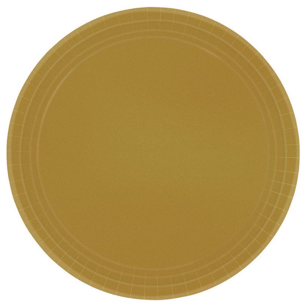 Gold Dinner Plates 20pk