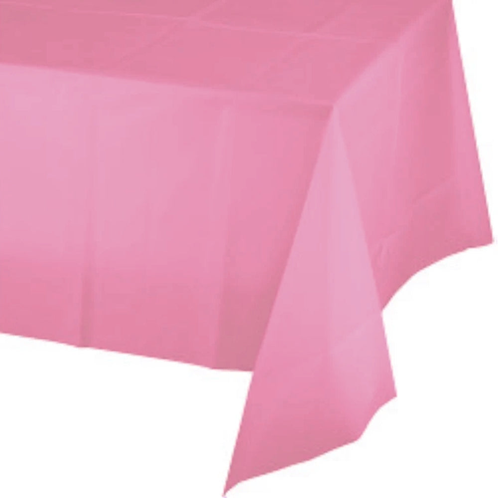 New Pink Plastic Table Cloth