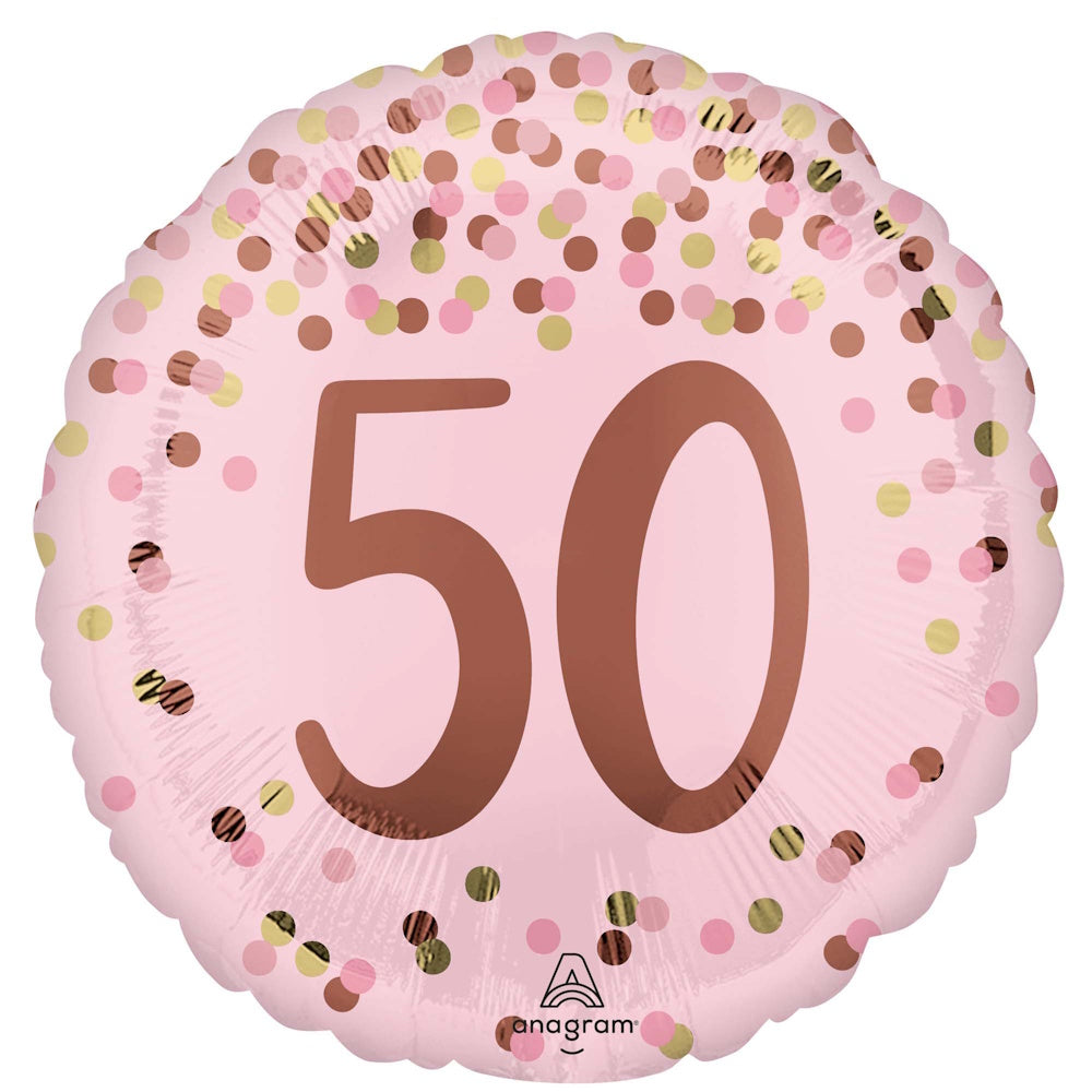 Pretty Pink 50th Foil Balloon