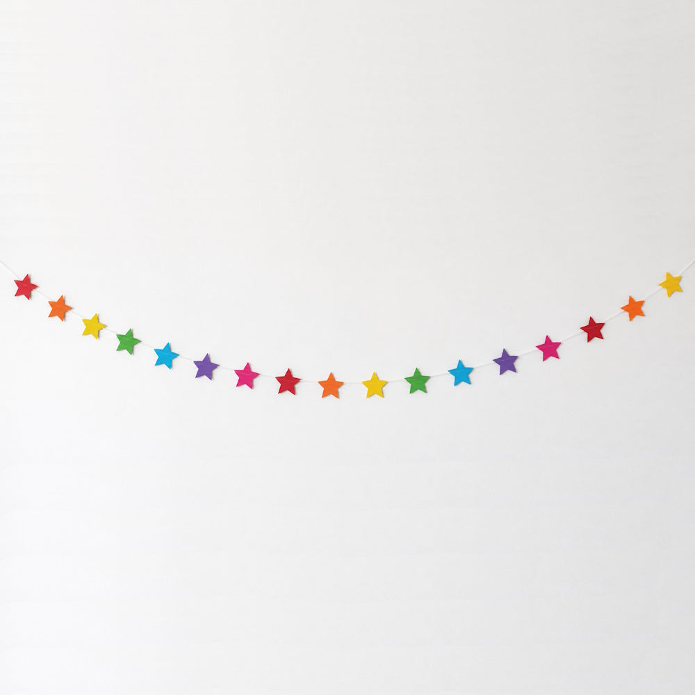 Rainbow Star Garland