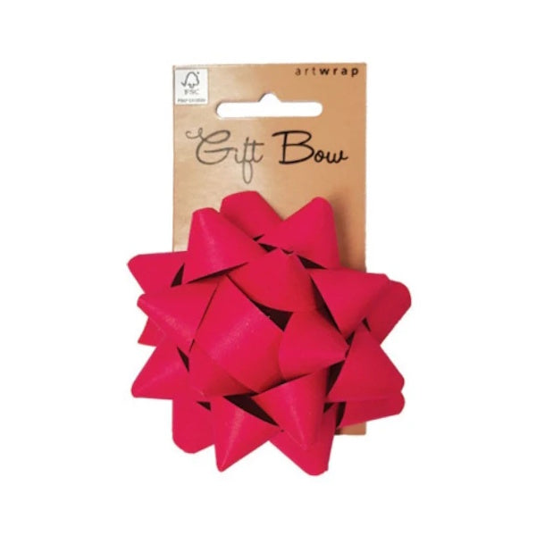 Paper Gift Bow Medium - Red