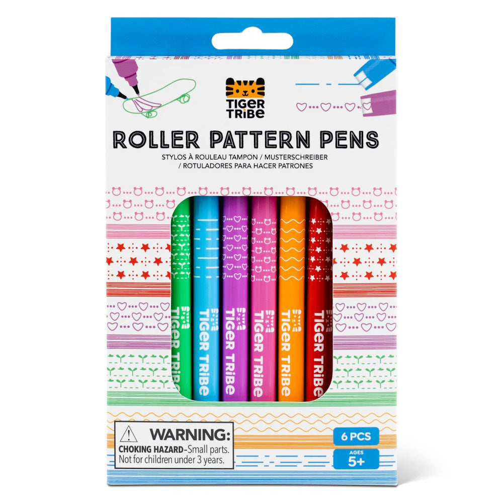 Roller Pattern Pens 6pk