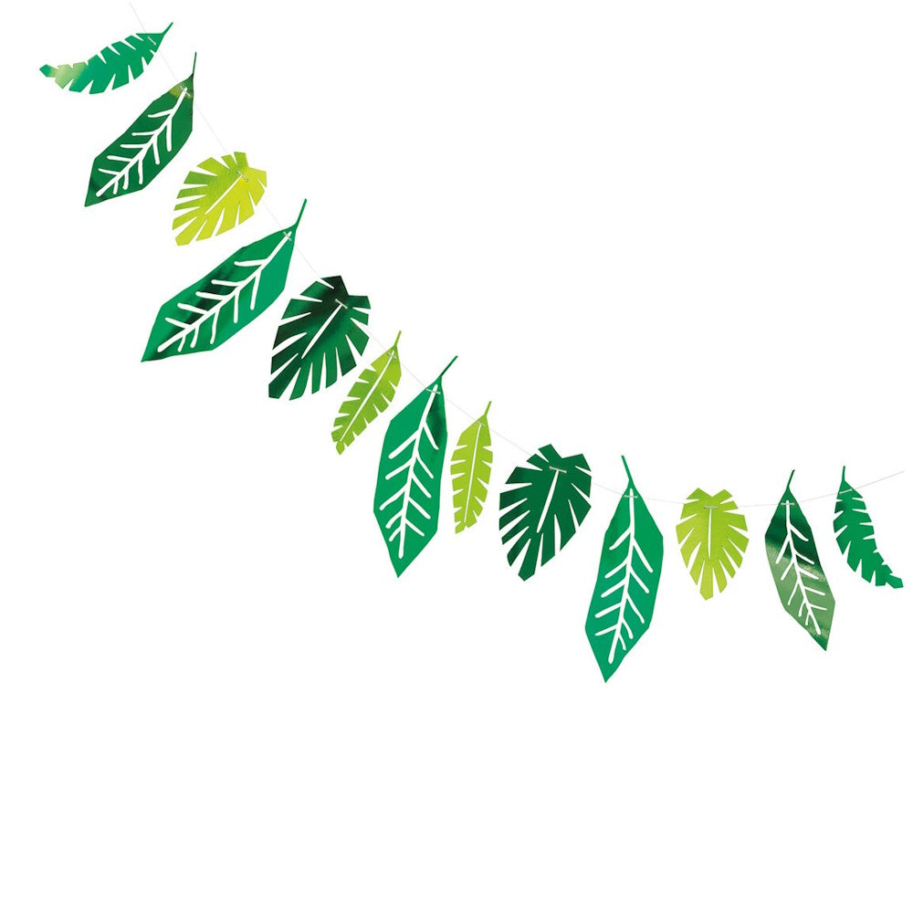 Safari Leaves Foil Garland