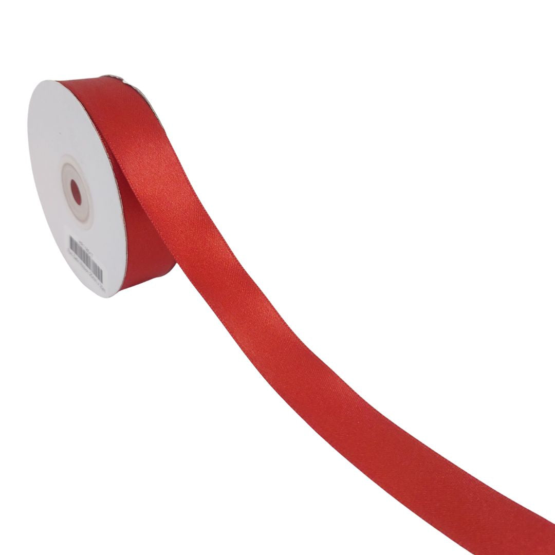 Satin Ribbon 25mm - Red