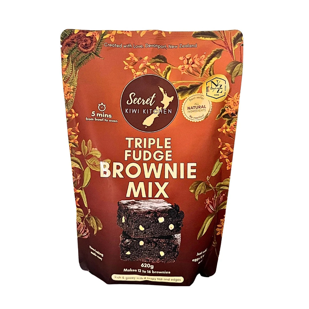 Secret Kiwi Kitchen Triple Chocolate Fudge Brownie Mix