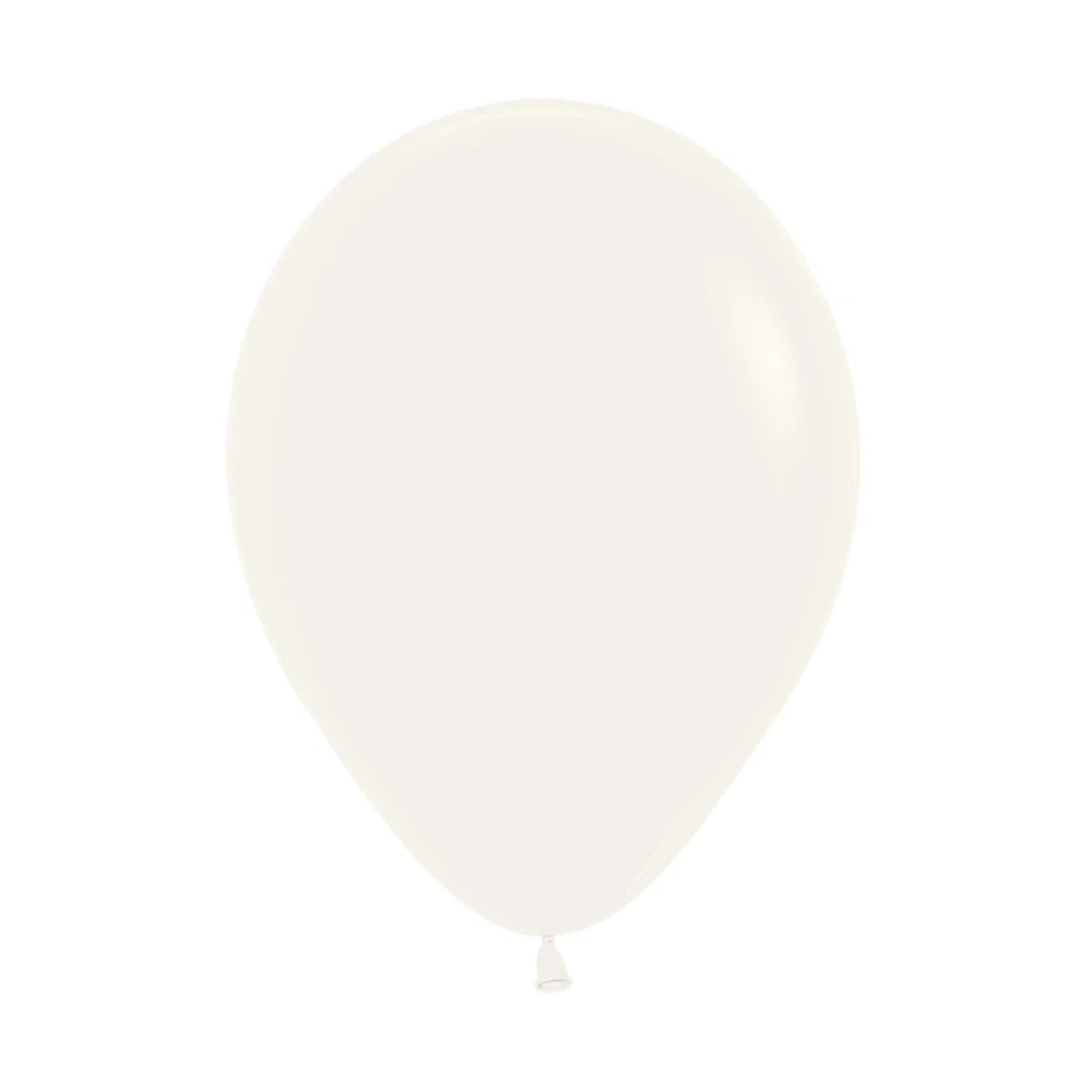 Fashion Almond White Balloon - Single