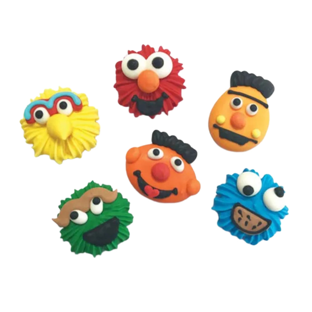 Sugar Icing Decorations 6pk - Sesame Street