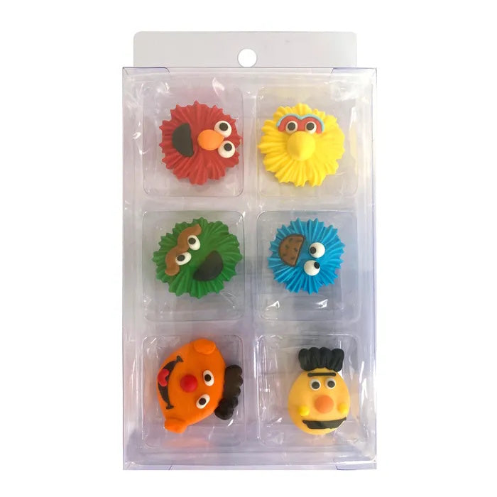 Sugar Icing Decorations 6pk - Sesame Street