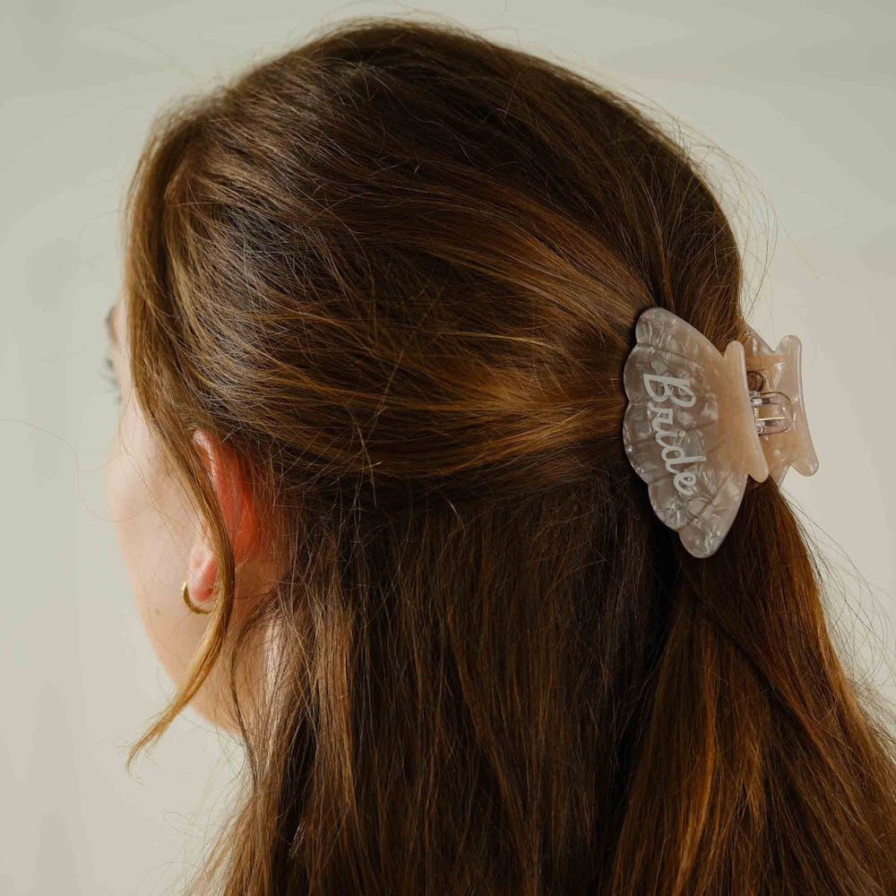 She's Tying the Knot Shell Claw Clip