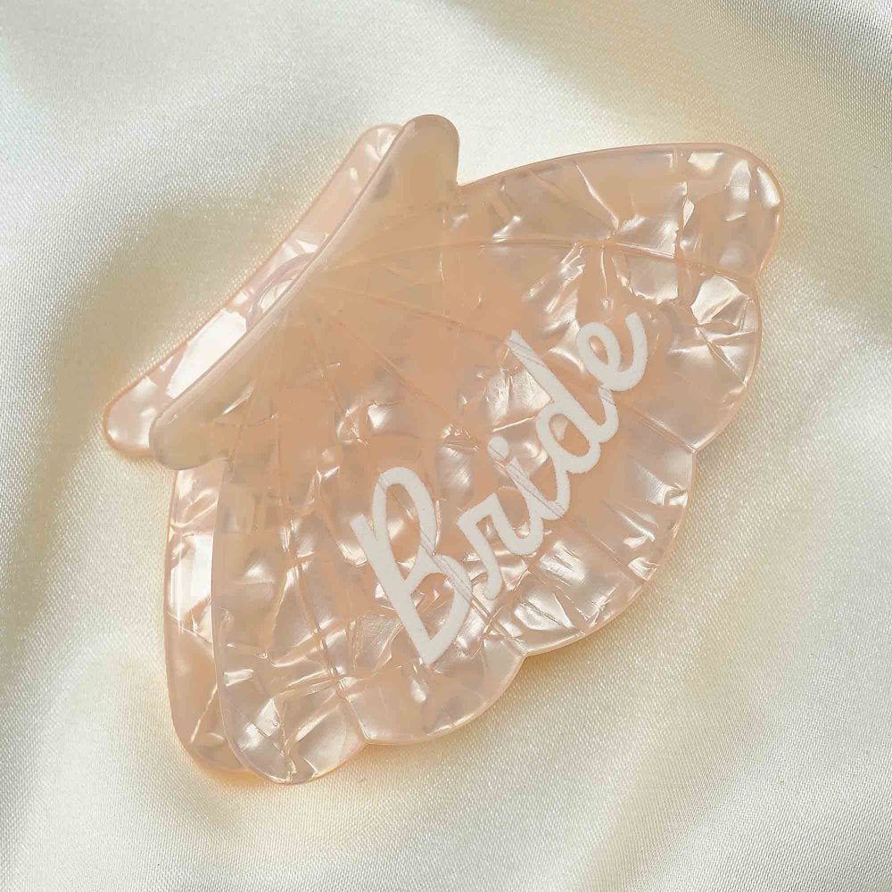 She's Tying the Knot Shell Claw Clip