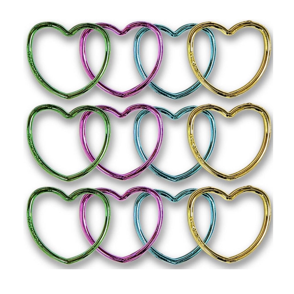 Shiny Heart Bracelets 12pk