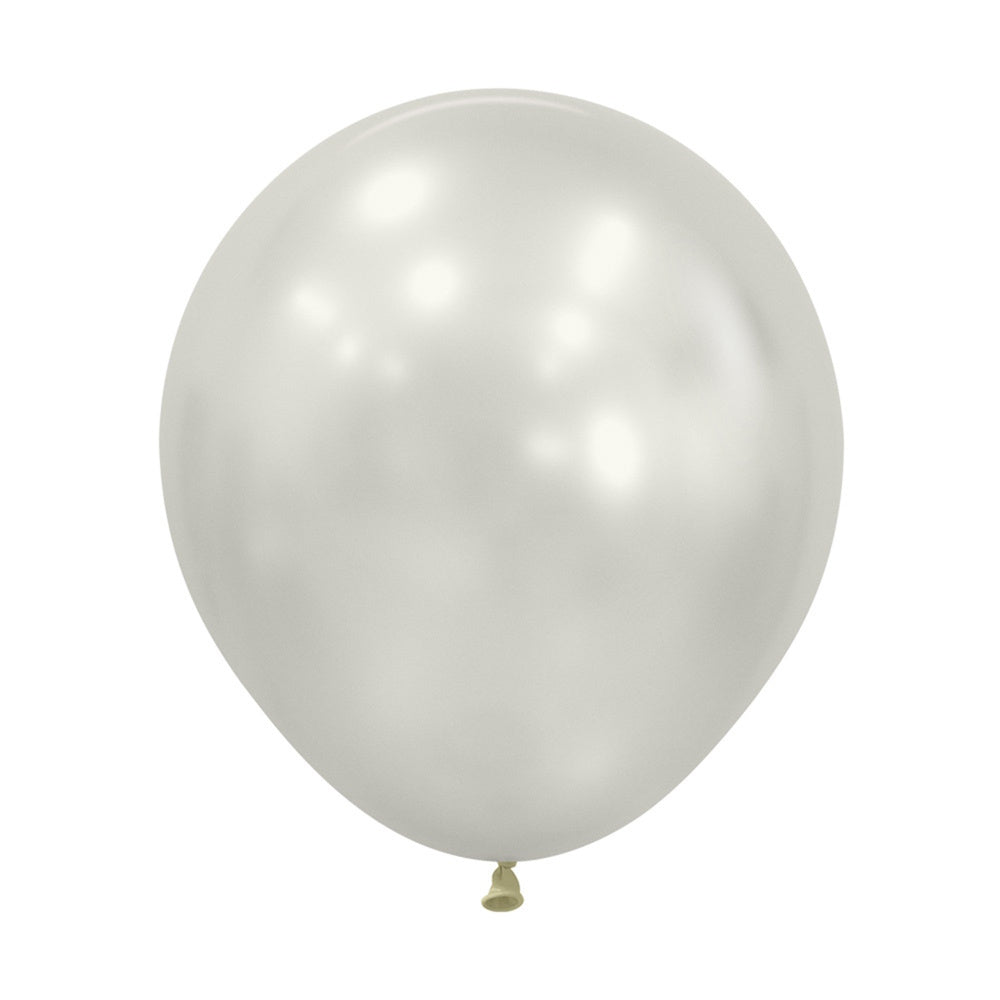 Silk Oyster White 45cm Balloon
