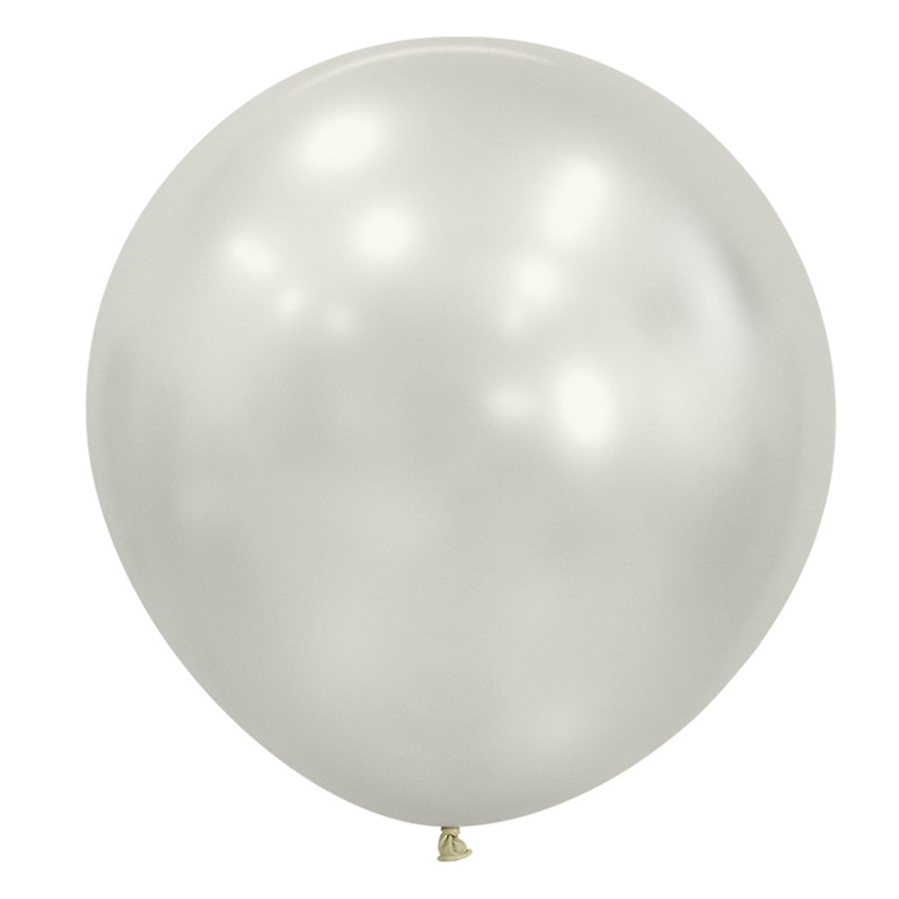 Silk Oyster White 60cm Balloon