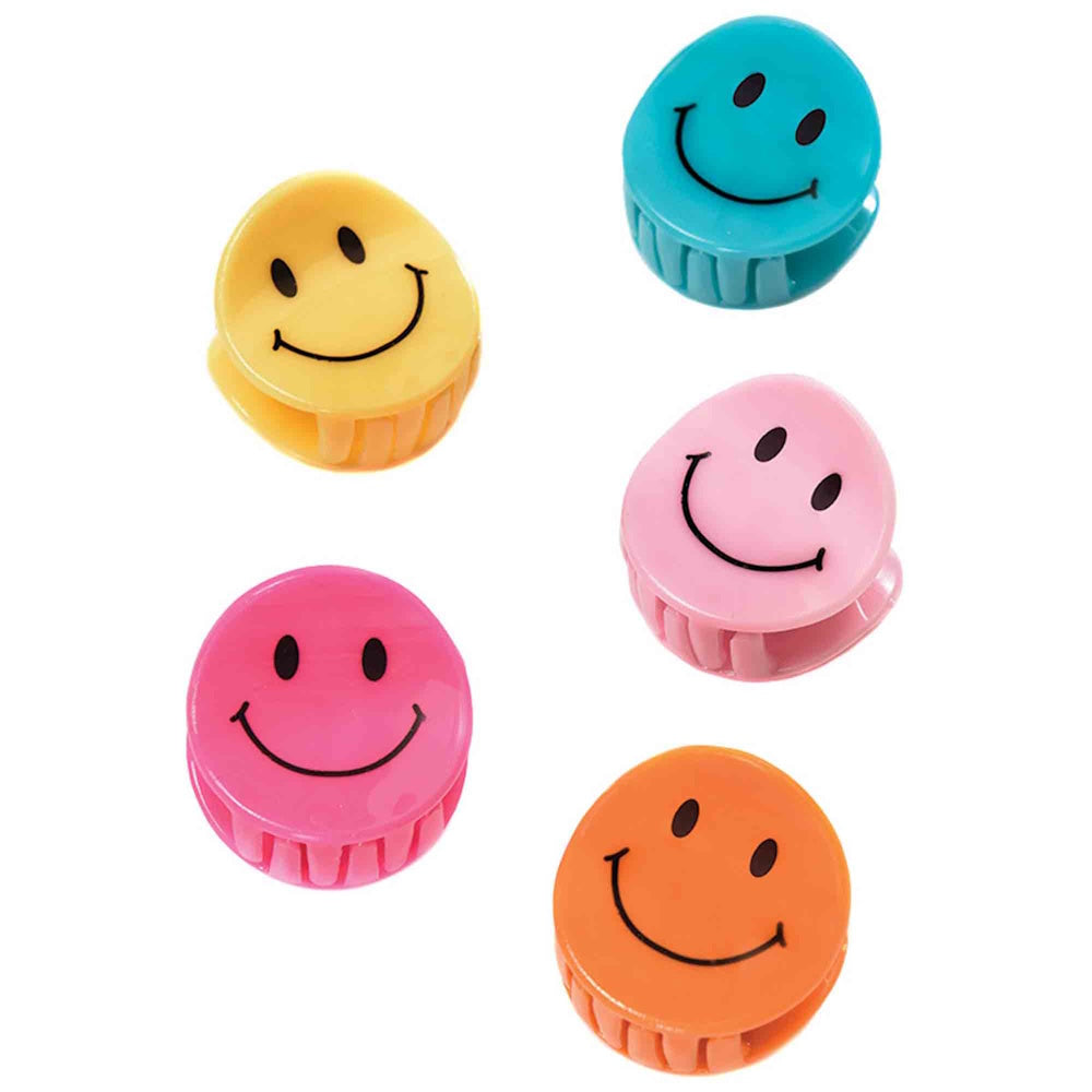 Smiley Hairclip Favours 6pk