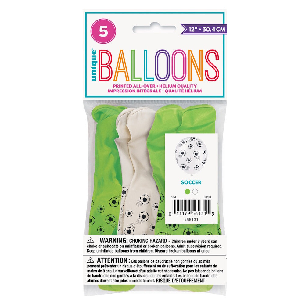 Soccer Balloons 5pk