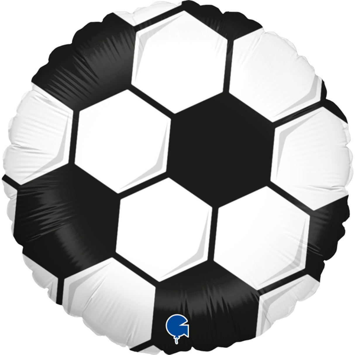 Soccer Ball White Foil Balloon