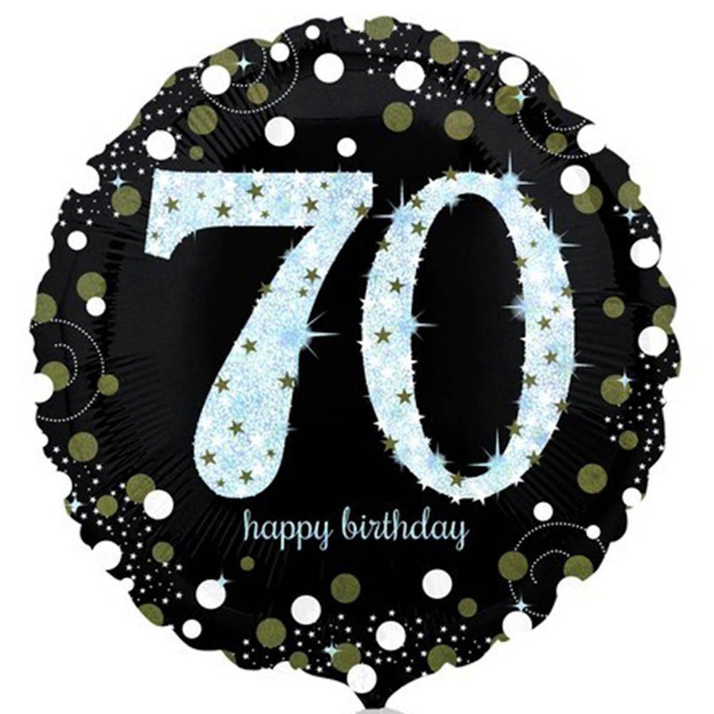 Sparkling 70th Birthday Foil Balloon