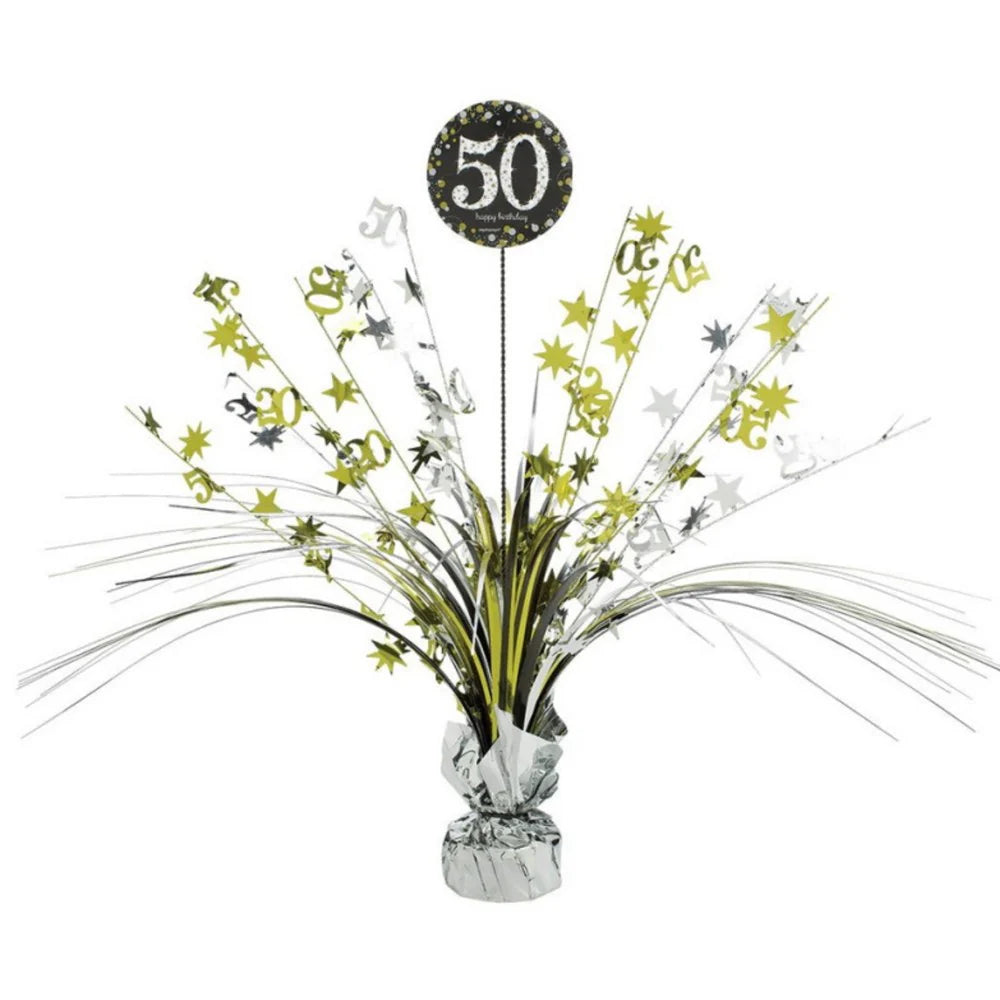 Sparkling 50th Birthday Centrepiece Spray