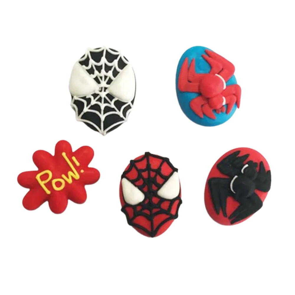 Sugar Icing Decorations 6pk - Spiderman