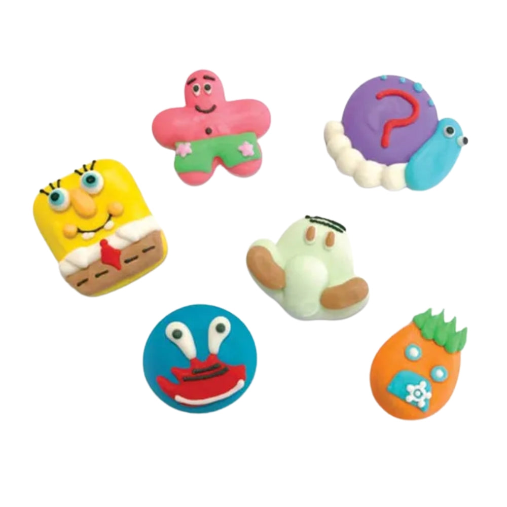 Sugar Icing Decorations 6pk - SpongeBob
