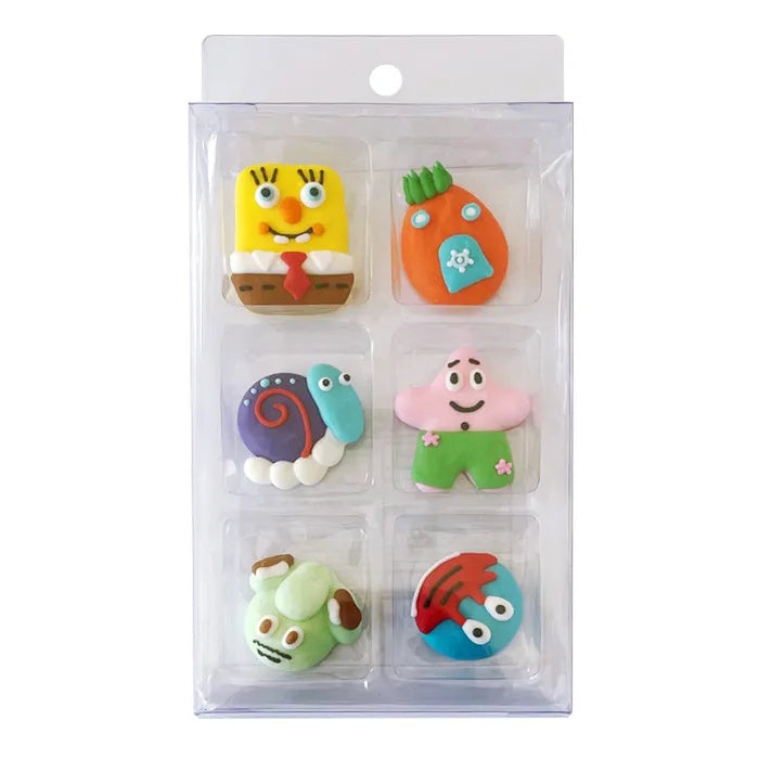Sugar Icing Decorations 6pk - SpongeBob