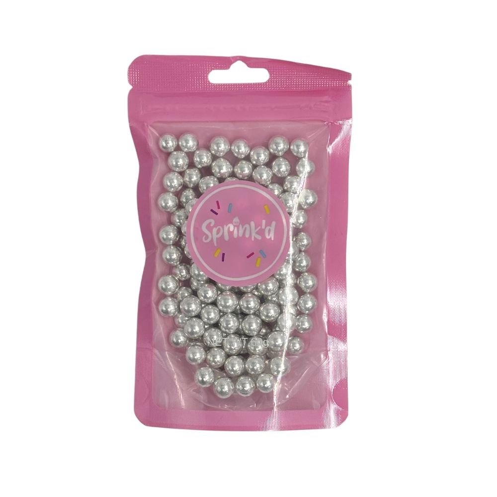 Sprink'd Silver Metallic 8mm Sugar Balls Sprinkles