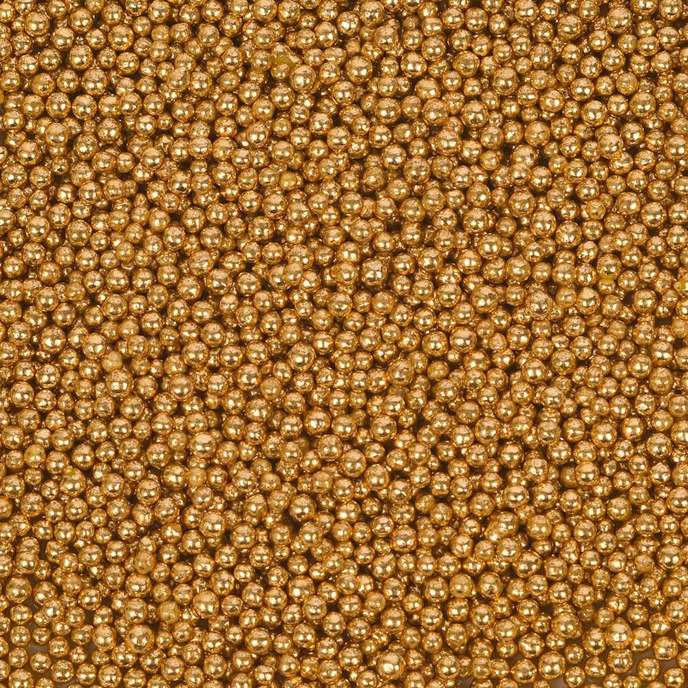 Sprinks Crunchy Shiny Gold Sprinkles (Cachous) 2mm