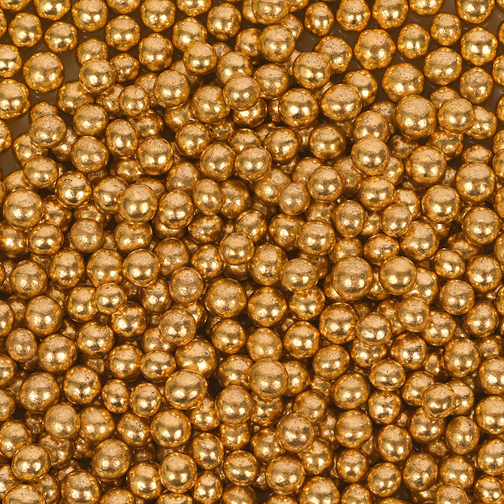 Sprinks Crunchy Shiny Gold Sprinkles (Cachous) 4mm