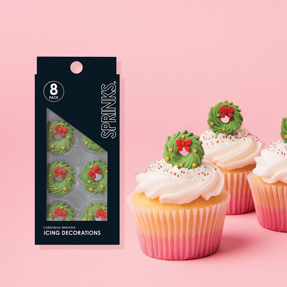 Sprinks Icing Decorations - Christmas Wreaths