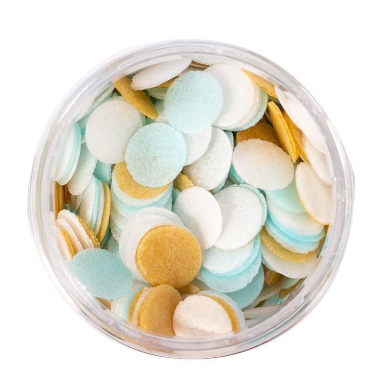 Sprinks Wafer Decorations - Blue, White & Gold