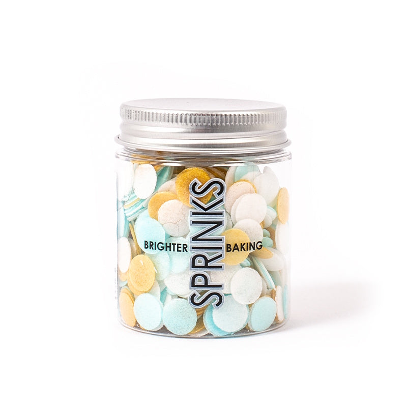 Sprinks Wafer Decorations - Blue, White & Gold