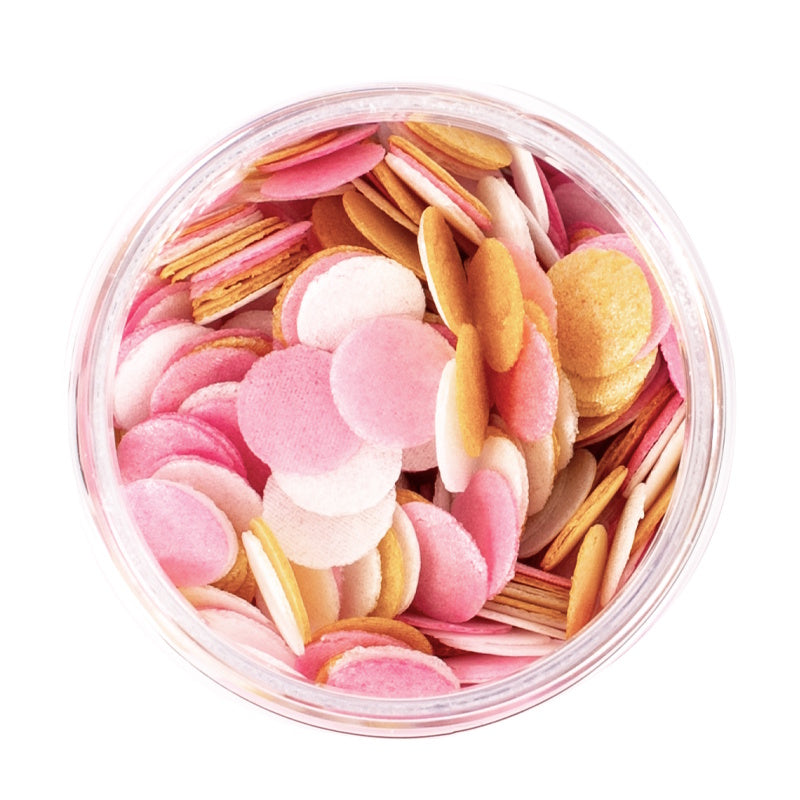 Sprinks Wafer Decorations - Pink, White & Gold