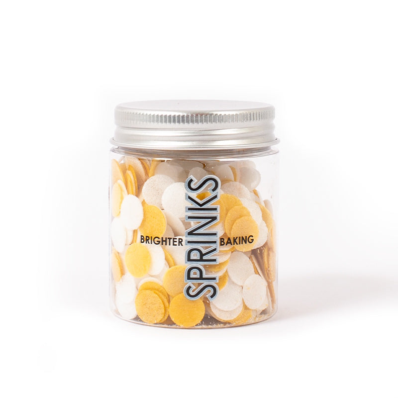Sprinks Wafer Decorations - White & Gold