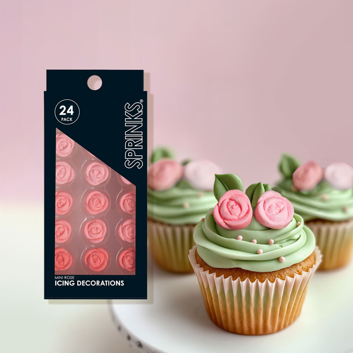 Sprinks Icing Decorations - Mini Roses 24pk