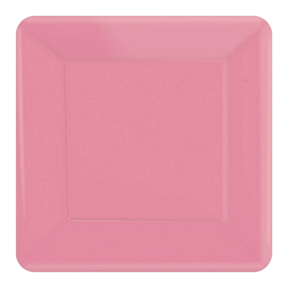 Square Dinner Plates 20pk - New Pink