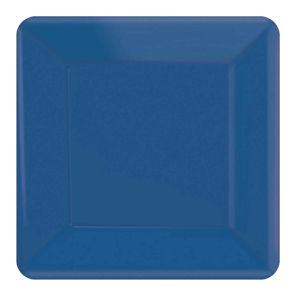 Square Dinner Plates 20pk - Royal Blue