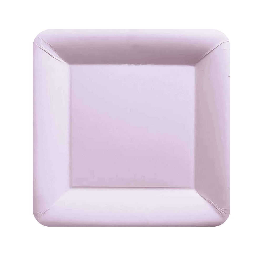 Square Lunch Plates 20pk - Lilac