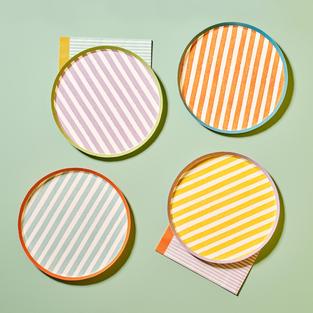 Stripe Hype Plates 8pk