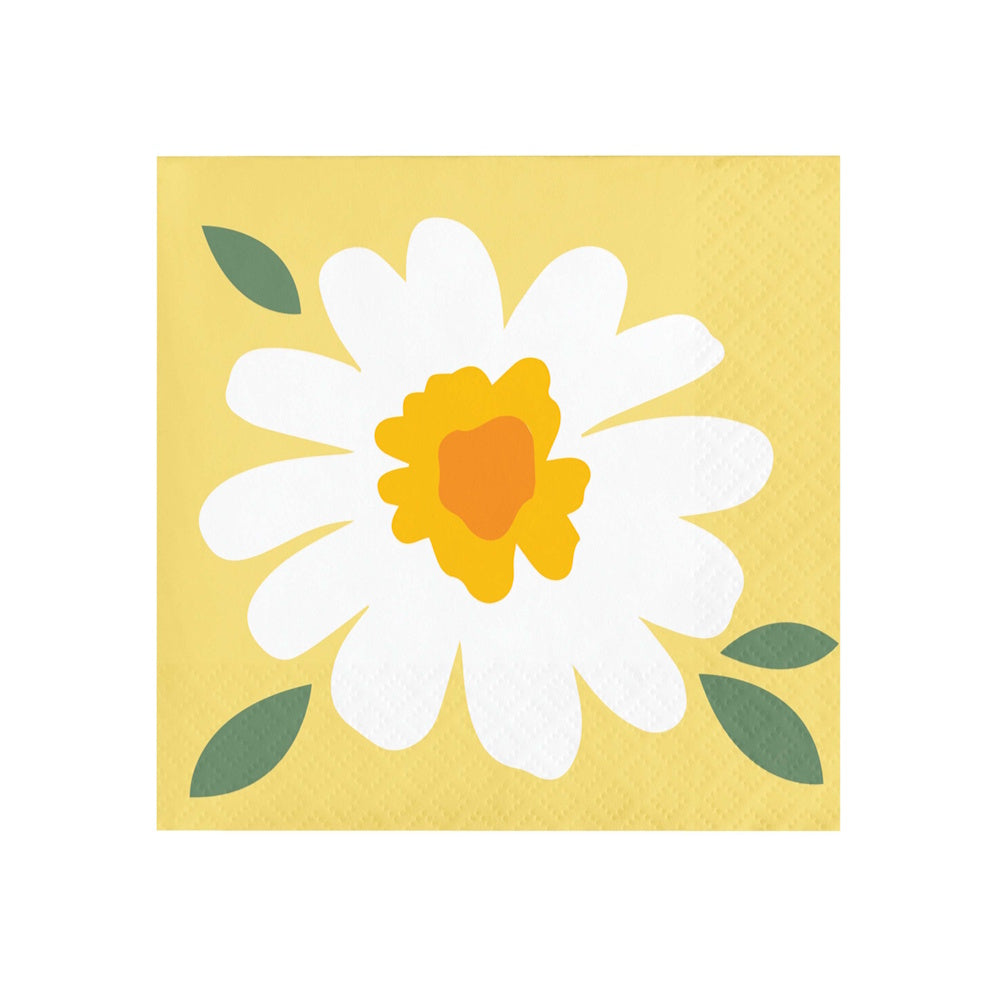 Sweet Daisy Beverage Napkins 16pk