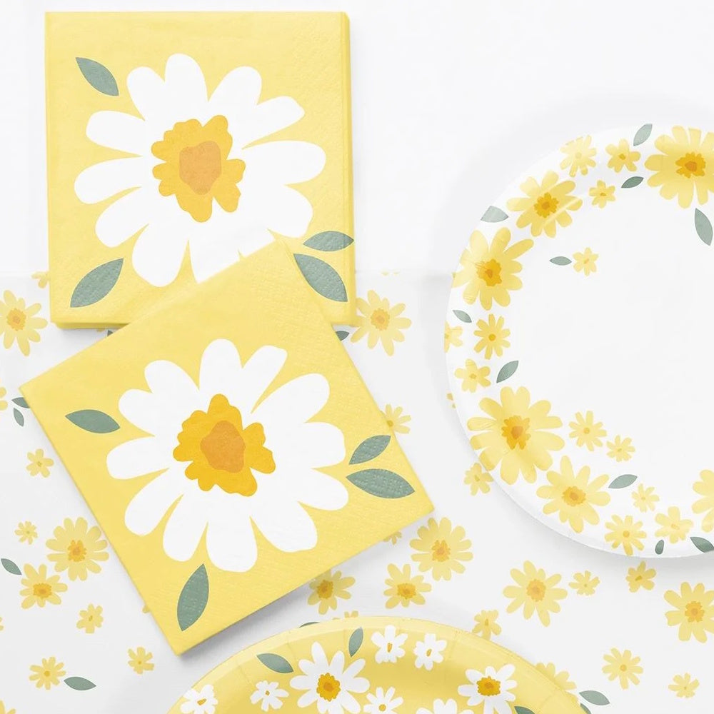 Sweet Daisy Beverage Napkins 16pk