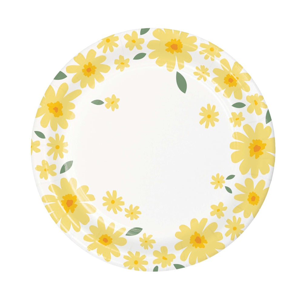 Sweet Daisy Lunch Plates 8pk