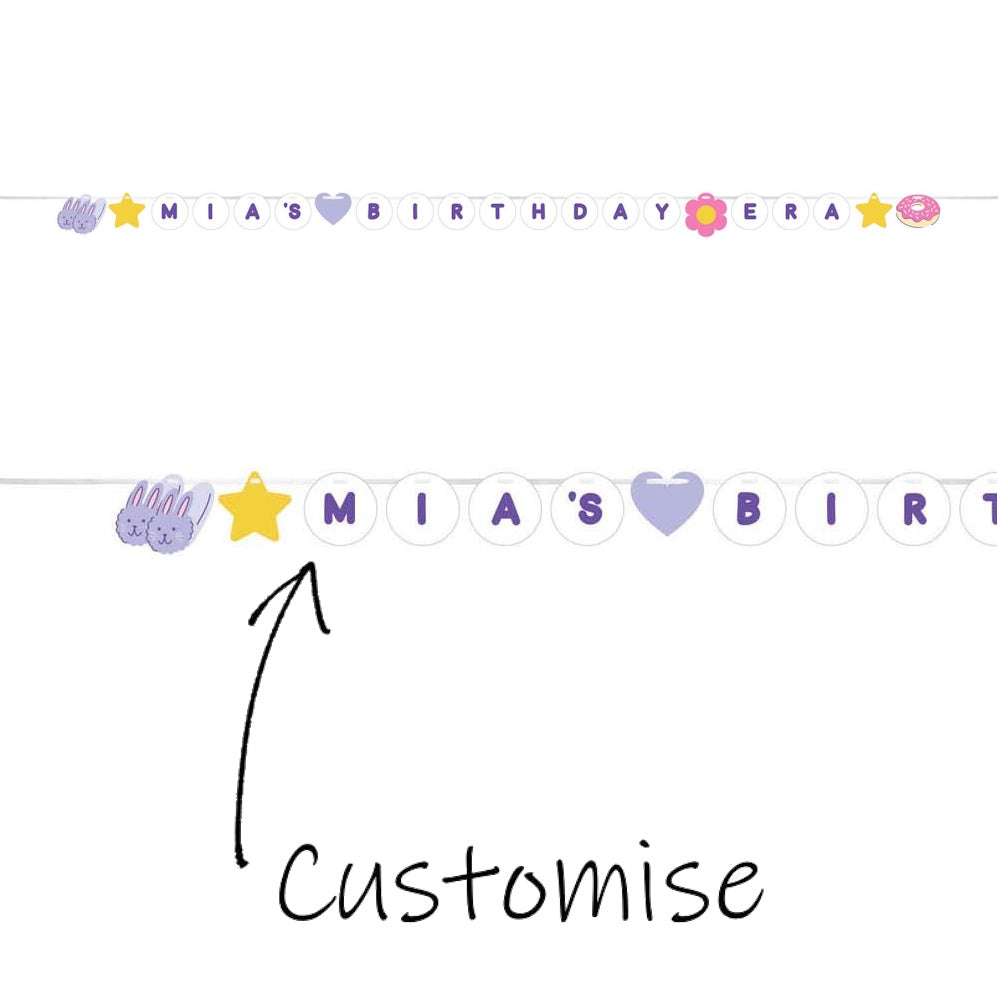 Sweet Dreams DIY Pennant Banner with Stickers