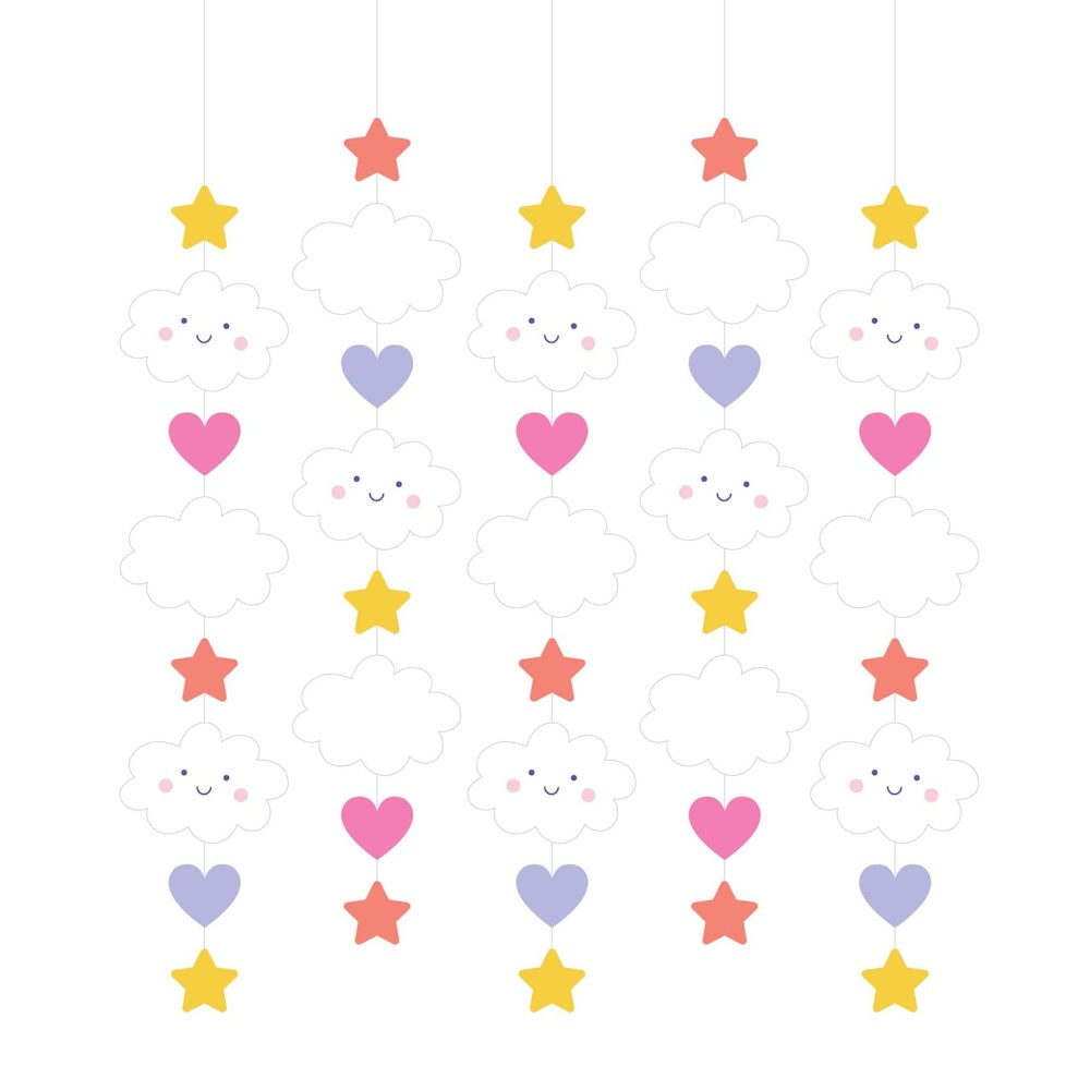 Sweet Dreams Hanging Cutouts 5pk