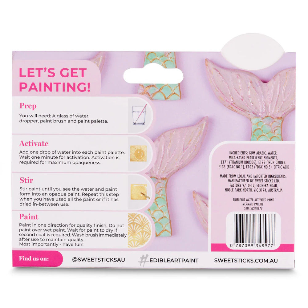 Sweet Sticks Water Activated Mini Palette - Mermaid