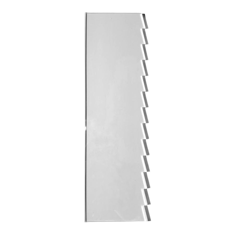 Tall Acrylic Cake Scraper - Pleats