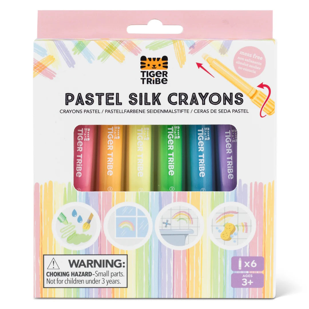 Pastel Silk Crayons 6pk