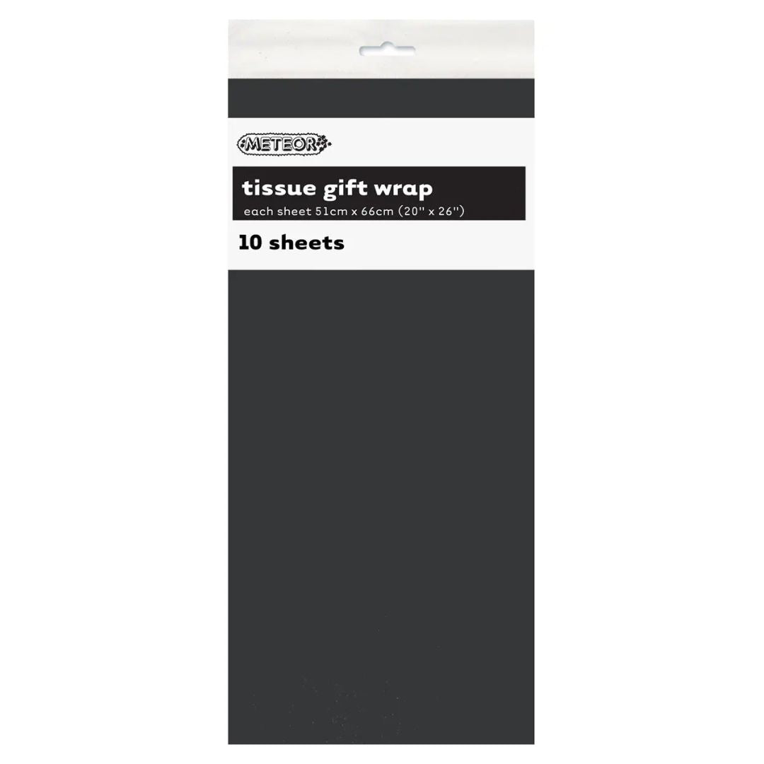 Tissue Paper Sheets 10pk - Black