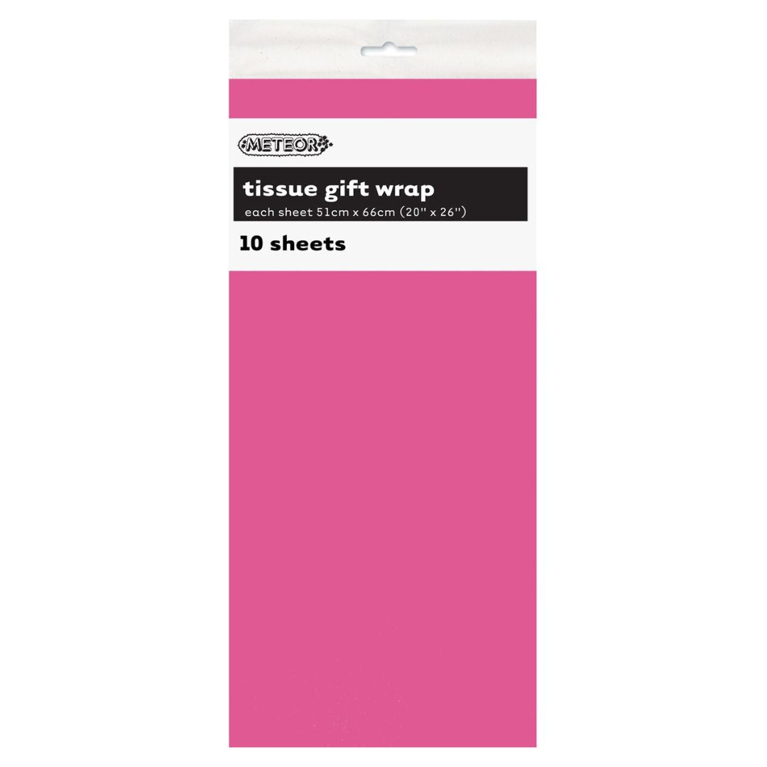 Tissue Paper Sheets 10pk - Hot Pink
