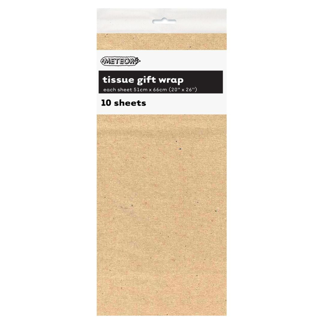 Tissue Paper Sheets 10pk - Kraft